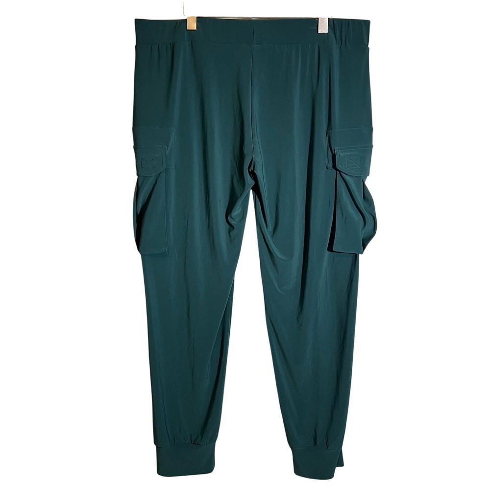 Norma Kamali Cargo‎ Jog Pants in Teal Women's Size, XL